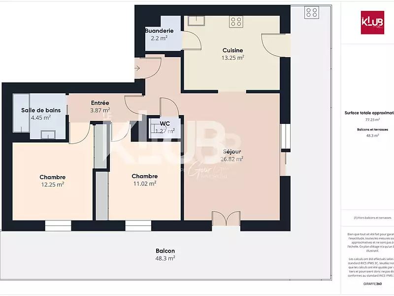 Appartement, 78 m²