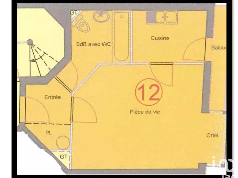 Appartement, 35 m²