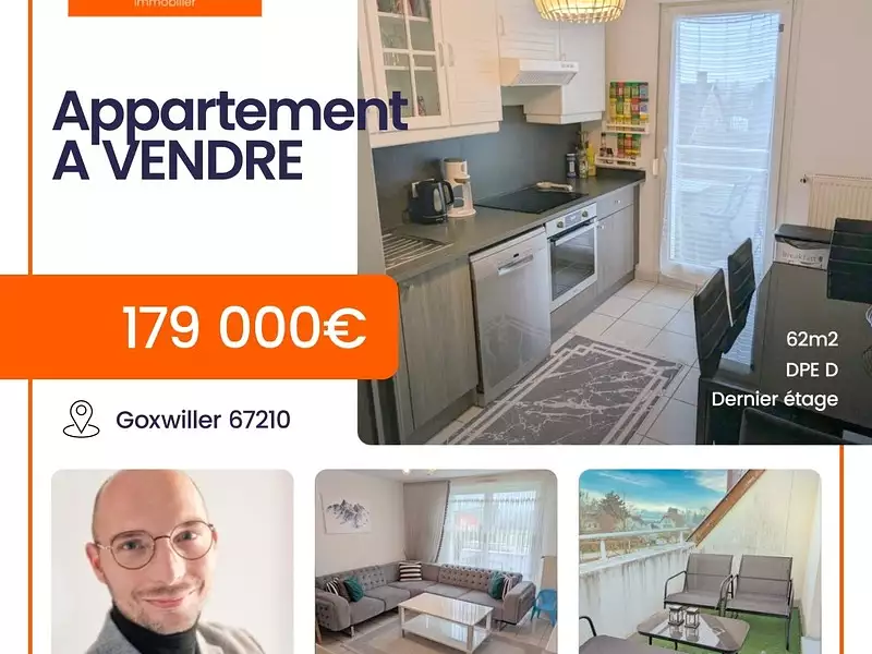 Appartement, 62 m²