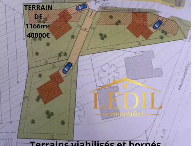 Terrain, 1 166 m²