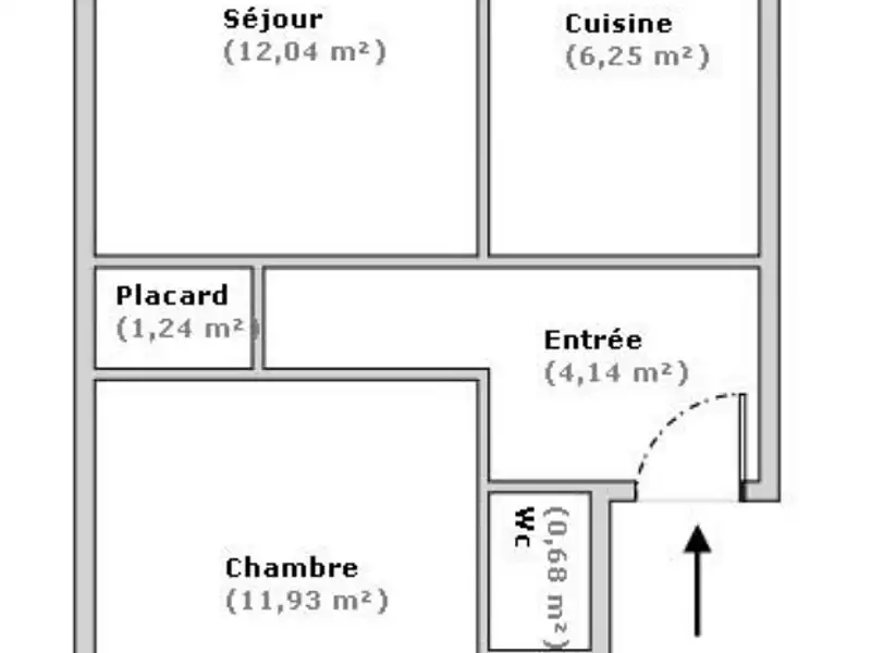 Appartement, 38 m²