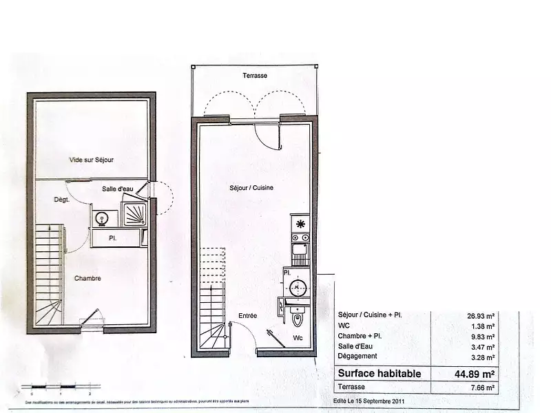 Appartement, 45 m²