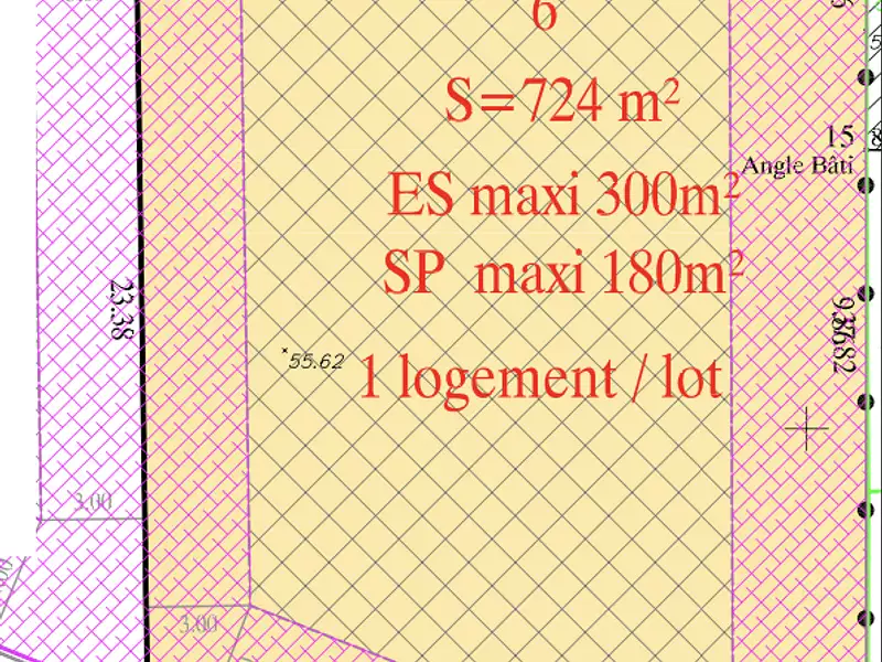 Terrain, 724 m²
