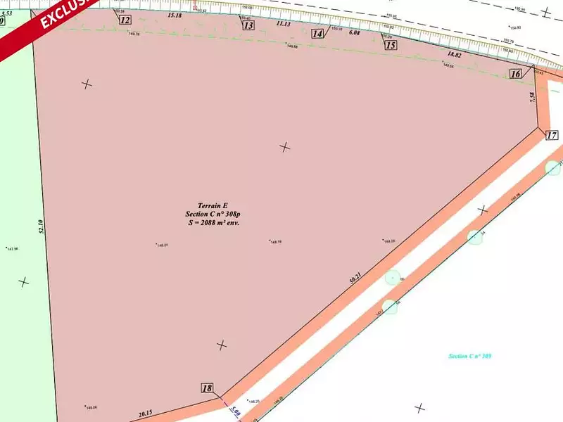 Terrain, 2 088 m²