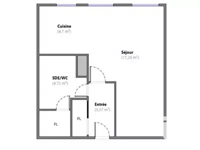 Appartement, 30 m²