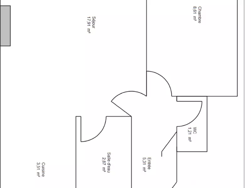 Appartement, 40 m²