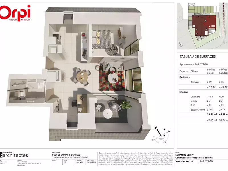 Appartement, 50 m²