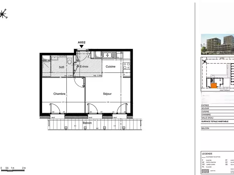 Appartement, 39,4 m²