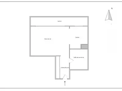 Appartement, 27 m²