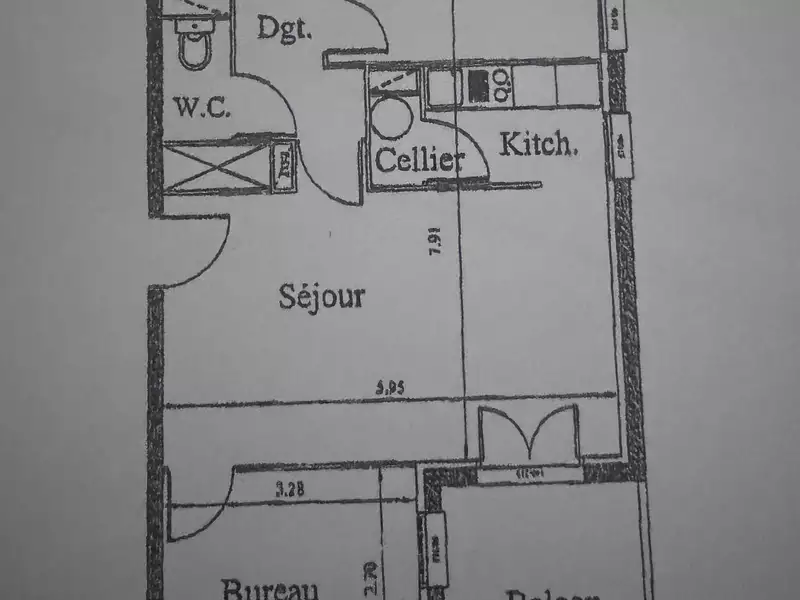 Appartement, 54 m²