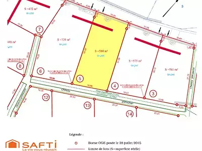 Terrain, 584 m²