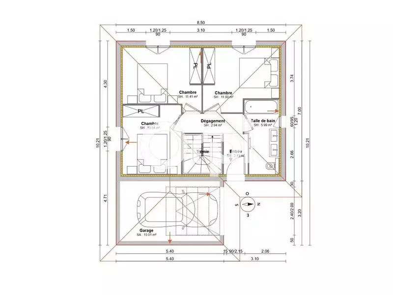 Terrain, 770 m²