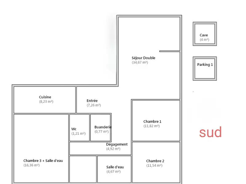 Appartement, 101 m²