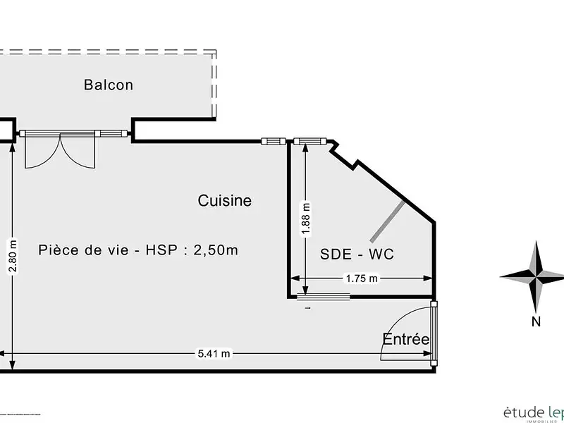 Appartement, 14 m²