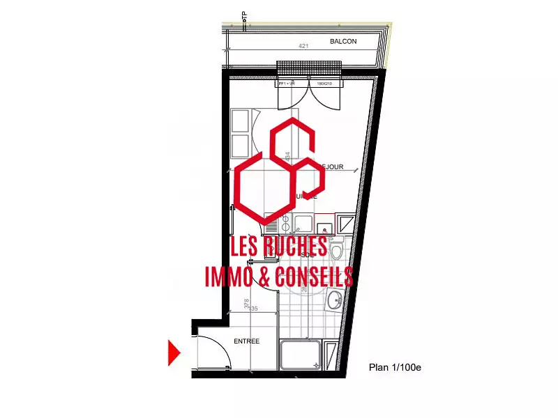 Appartement, 30,77 m²