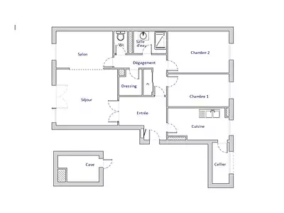 Appartement, 84 m²