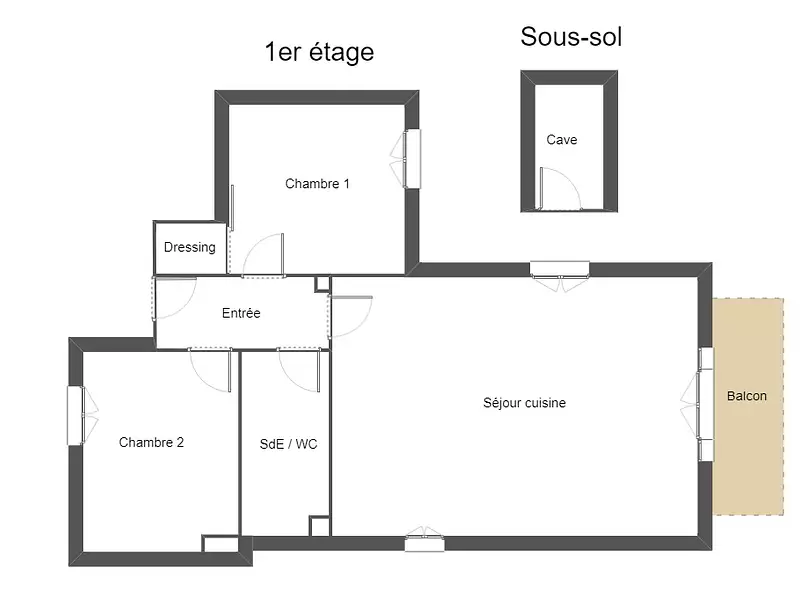 Appartement, 75 m²