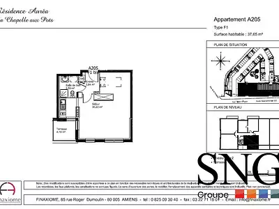 Appartement, 38,62 m²