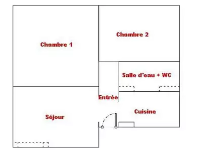 Appartement, 51,31 m²