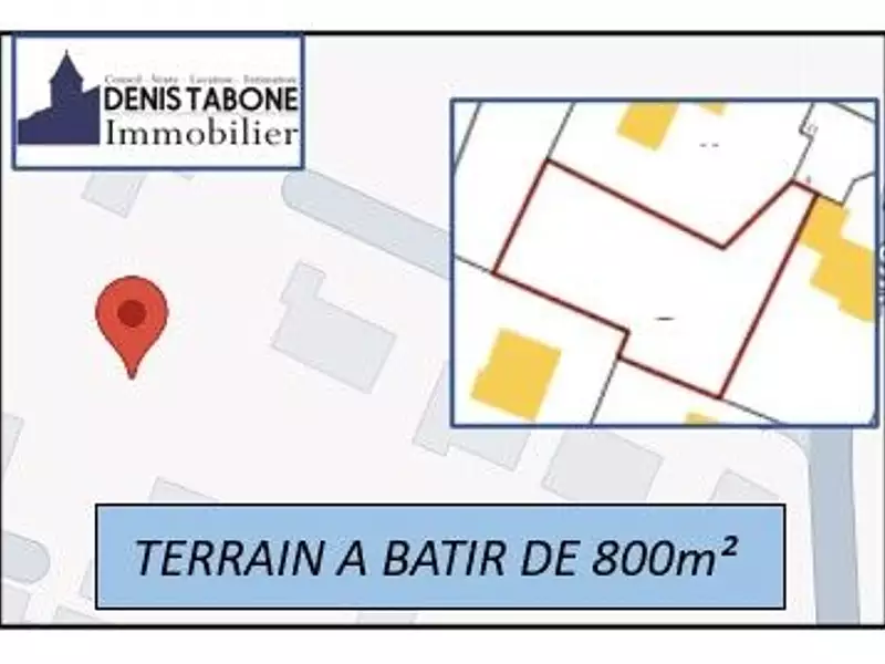 Terrain, 800 m²