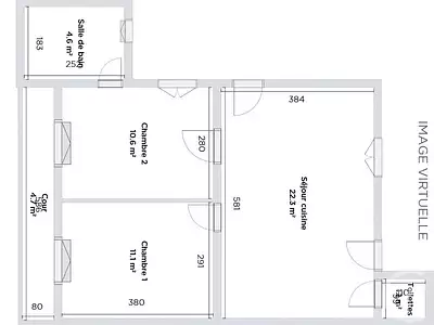 Maison, 48 m²