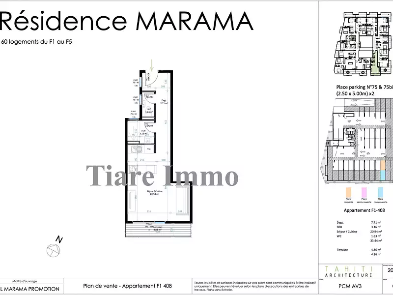 Appartement, 33,4 m²