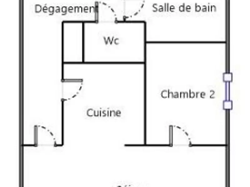 Appartement, 53 m²