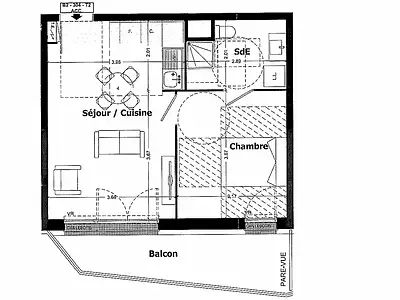 Appartement, 38 m²