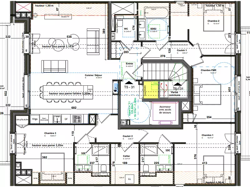 Appartement, 126 m²