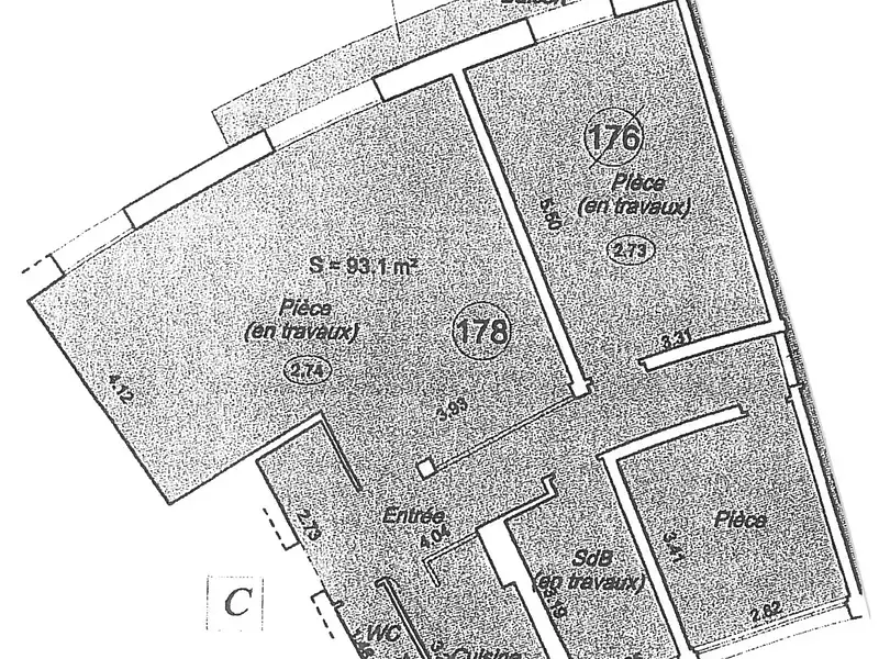 Appartement, 92,43 m²