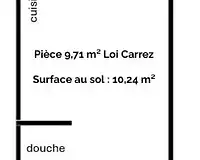 Appartement, 9,71 m²