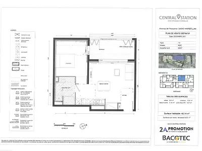 Appartement, 42,14 m²