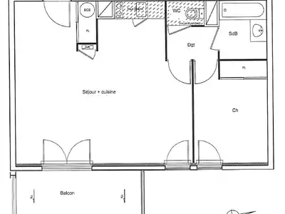 Appartement, 50,7 m²