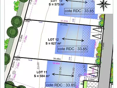 Terrain, 627 m²