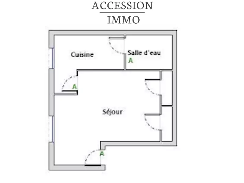 Immeuble, 40 m²