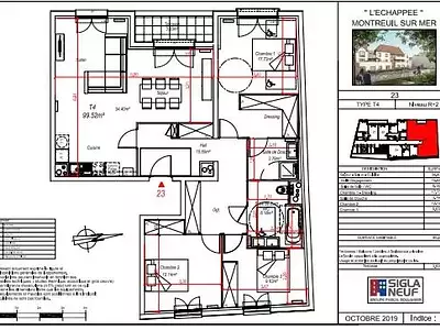 Appartement, 99,52 m²
