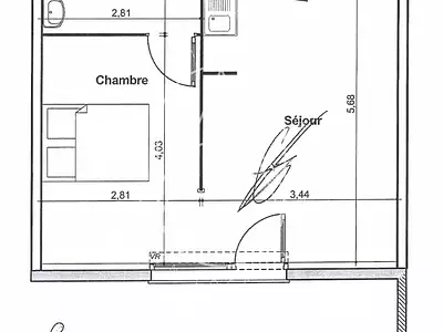 Appartement, 32,15 m²