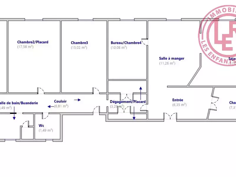 Appartement, 141,7 m²