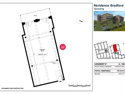 Appartement, 101,41 m²