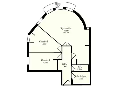 Appartement, 67,31 m²