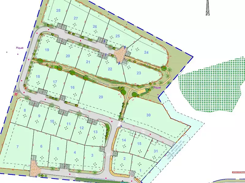 Terrain à bâtir, 493 m²