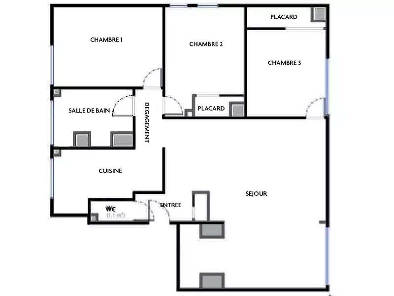 Appartement, 71,49 m²