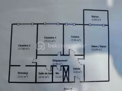 Appartement, 70 m²