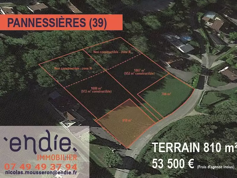 Terrain, 810 m²