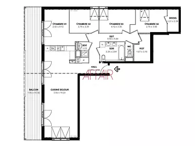 Appartement, 114,56 m²