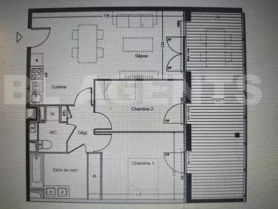 Appartement, 61,2 m²