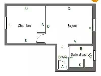 Appartement, 26,3 m²