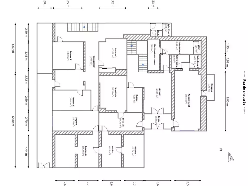 Immeuble, 1 351,85 m²