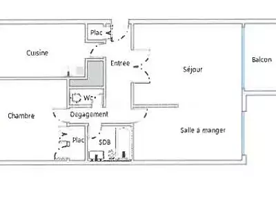 Appartement, 60 m²