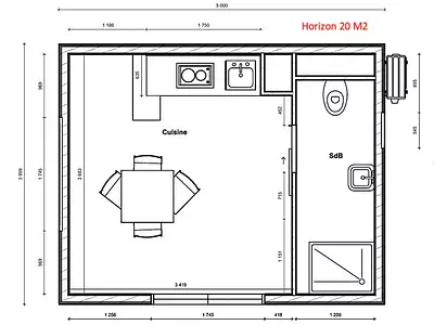Maison, 15 m²